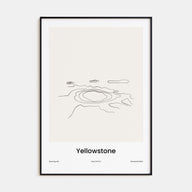 Yellowstone National Park Drawn Poster