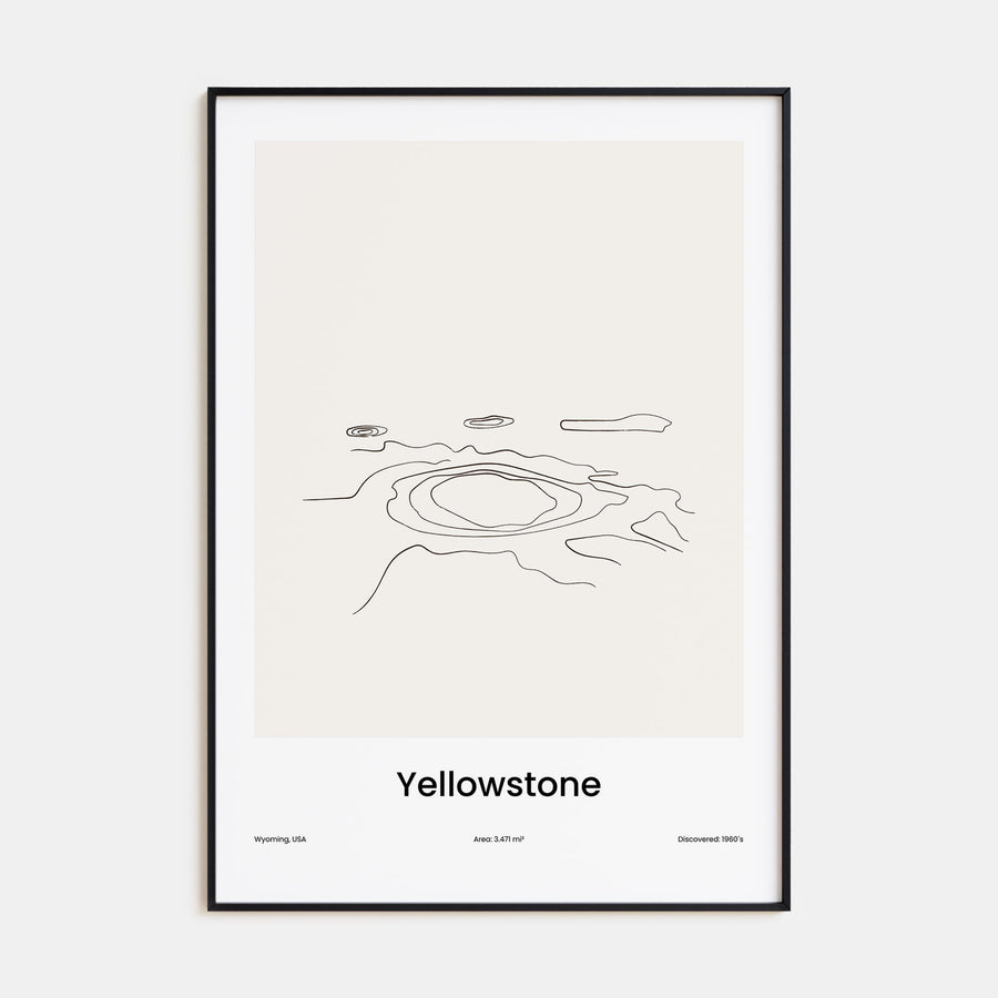 Yellowstone National Park Drawn Poster