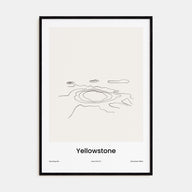 Yellowstone National Park Drawn Poster