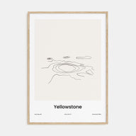 Yellowstone National Park Drawn Poster