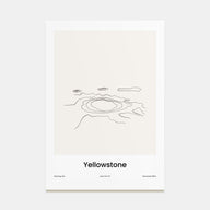 Yellowstone National Park Drawn Poster