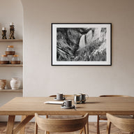 Yellowstone National Park Landscape B&W Poster