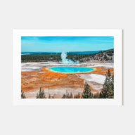 Yellowstone National Park Landscape Color Poster