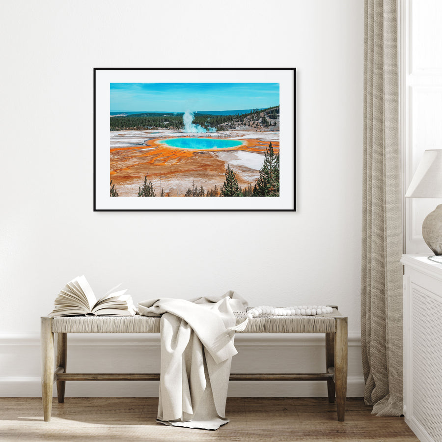 Yellowstone National Park Landscape Color Poster