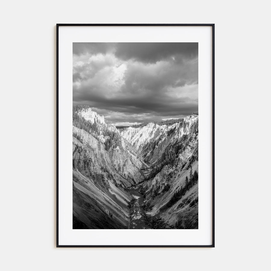 Yellowstone National Park Photo B&W Poster