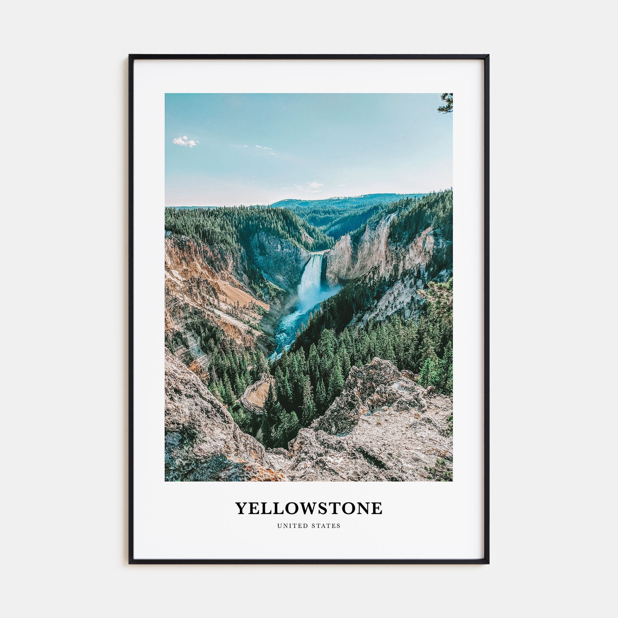 Yellowstone National Park Portrait Color No 1 Poster