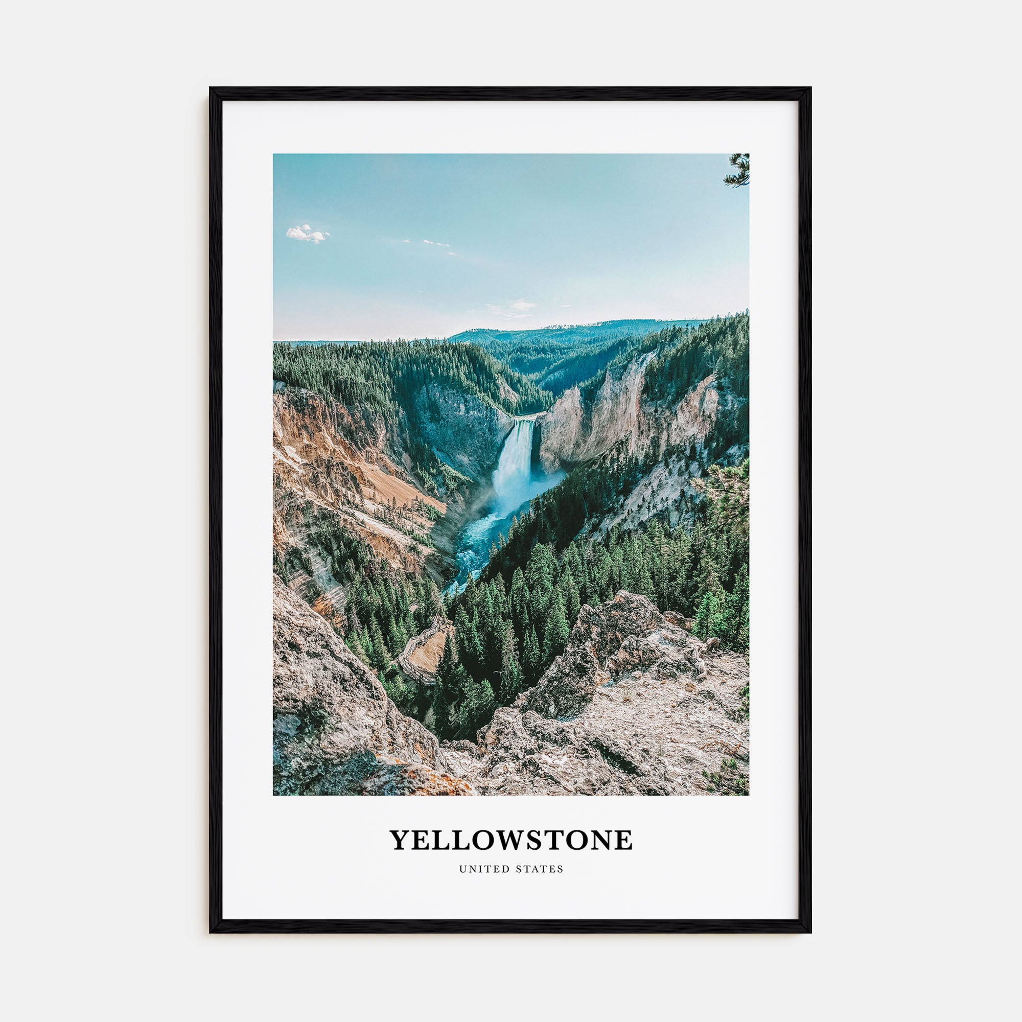 Yellowstone National Park Portrait Color No 1 Poster