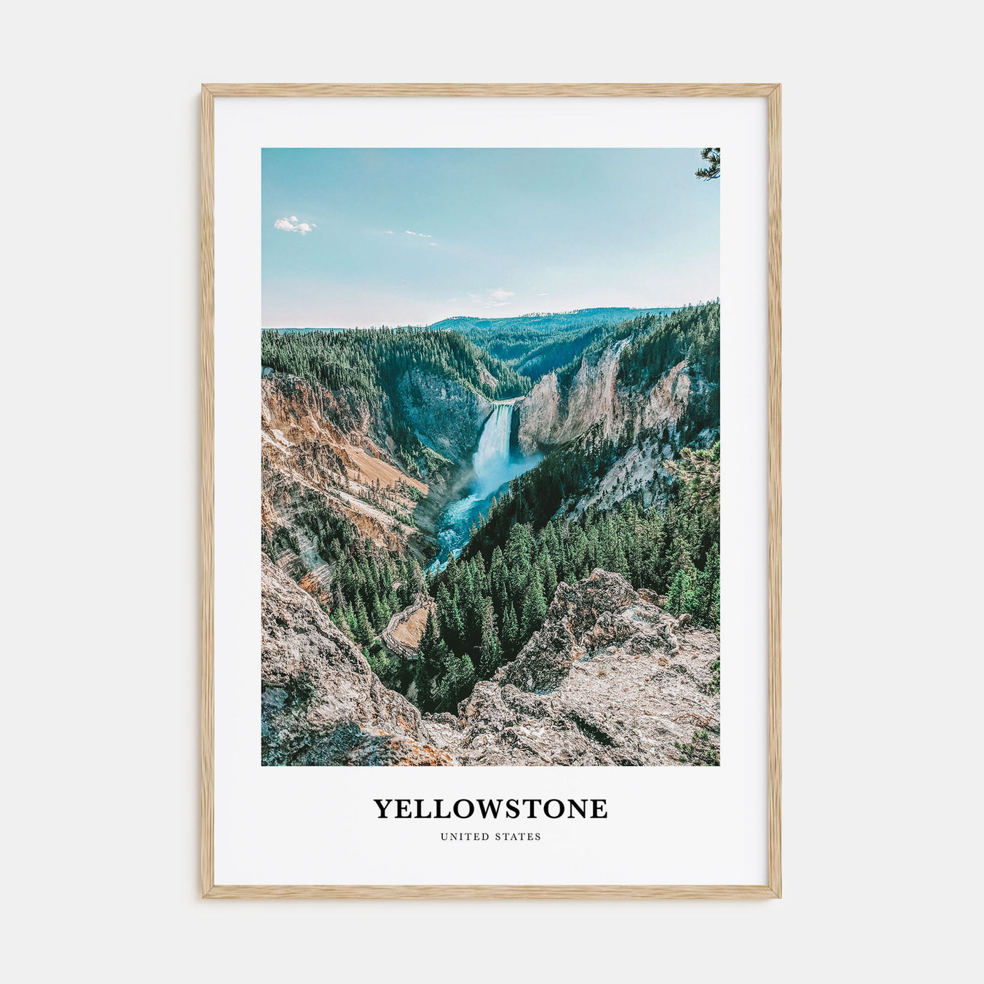 Yellowstone National Park Portrait Color No 1 Poster
