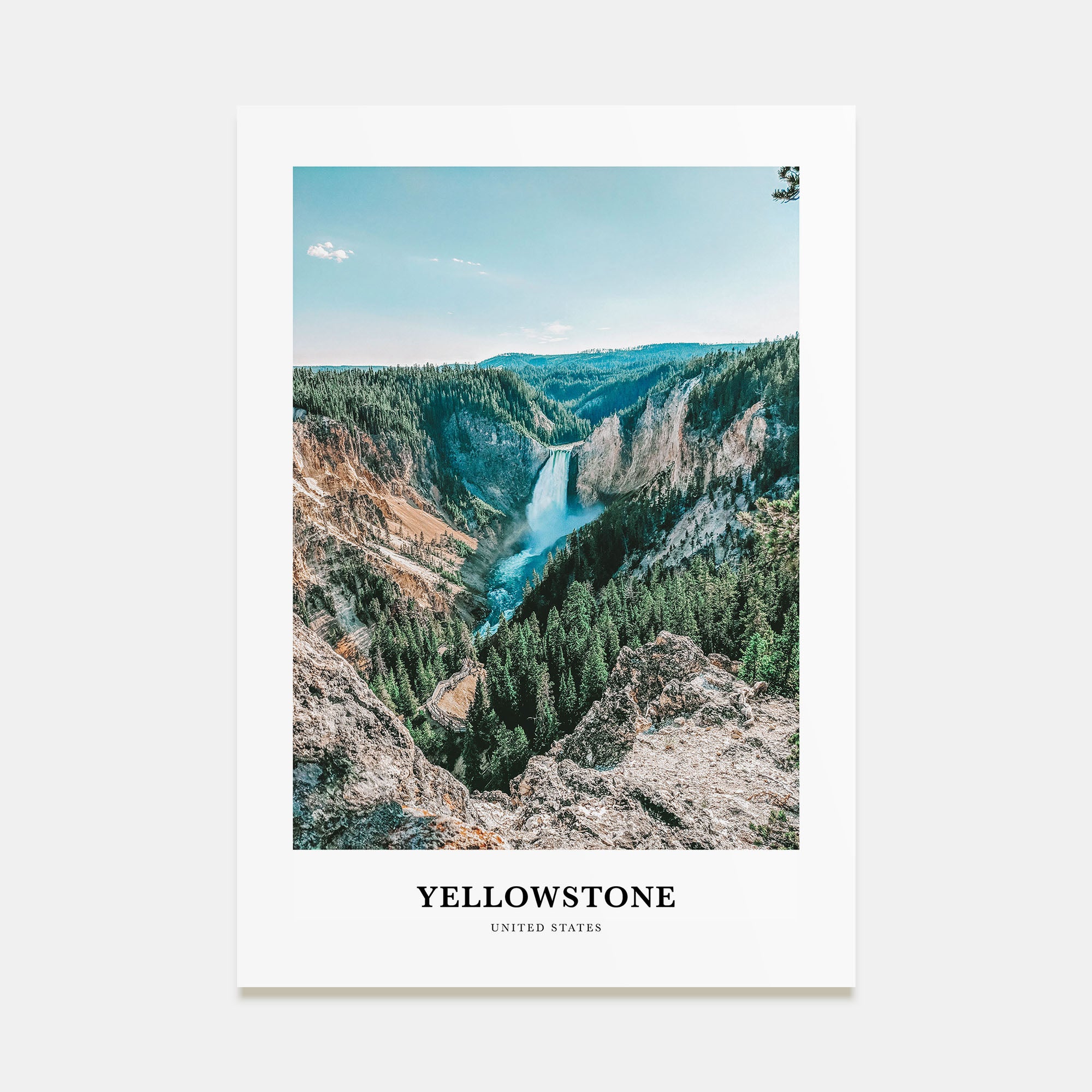Yellowstone National Park Portrait Color No 1 Poster