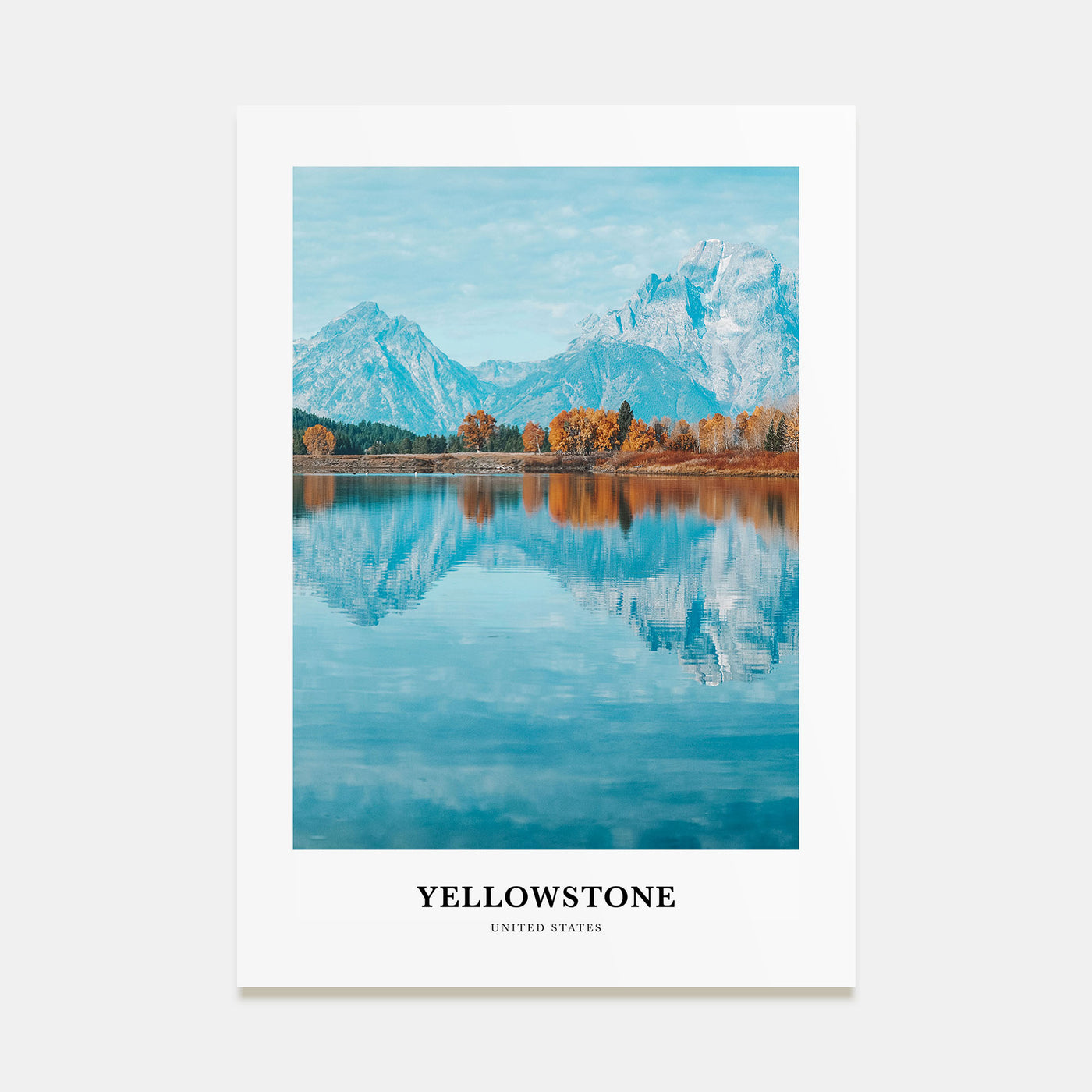 Yellowstone National Park Portrait Color No 2 Poster