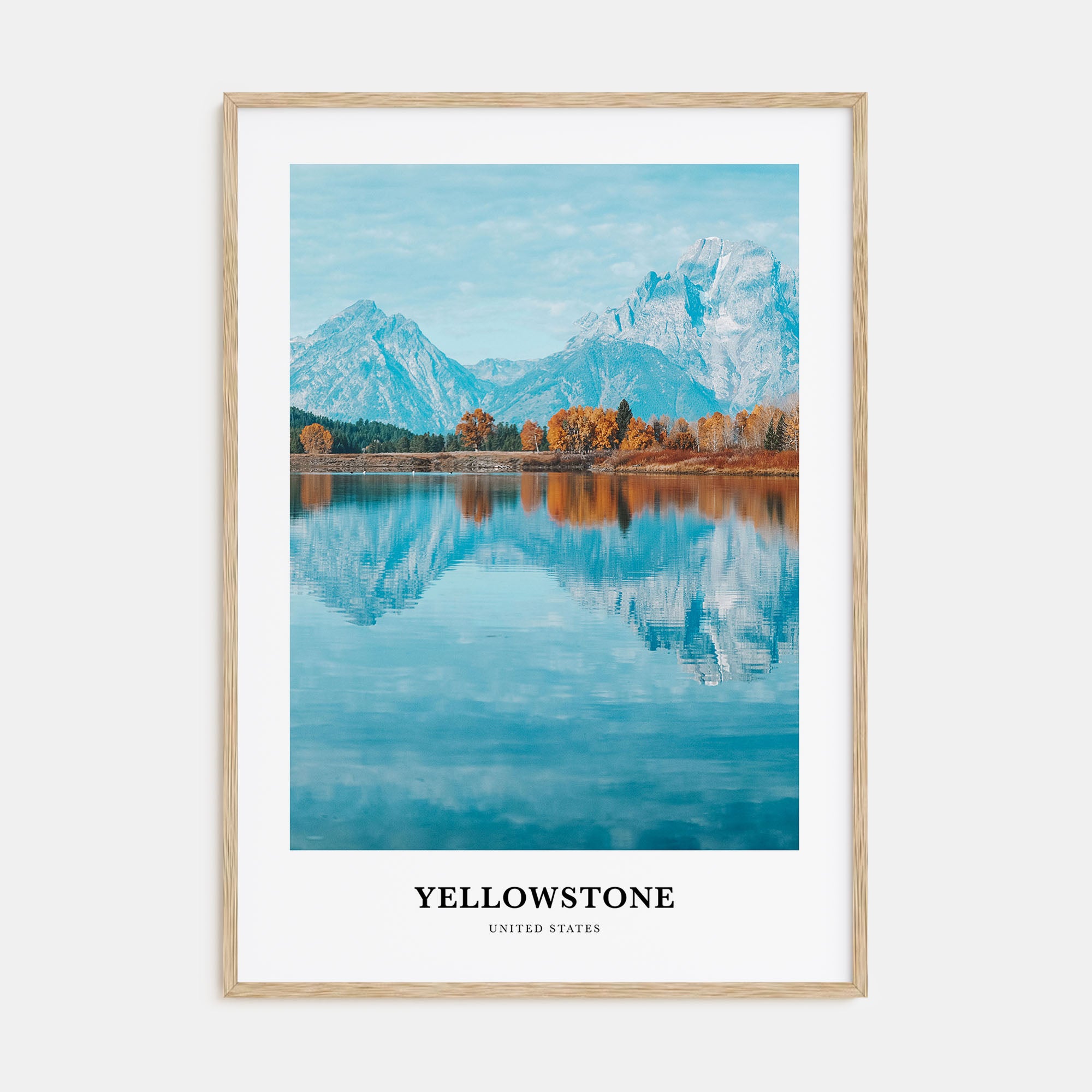 Yellowstone National Park Portrait Color No 2 Poster