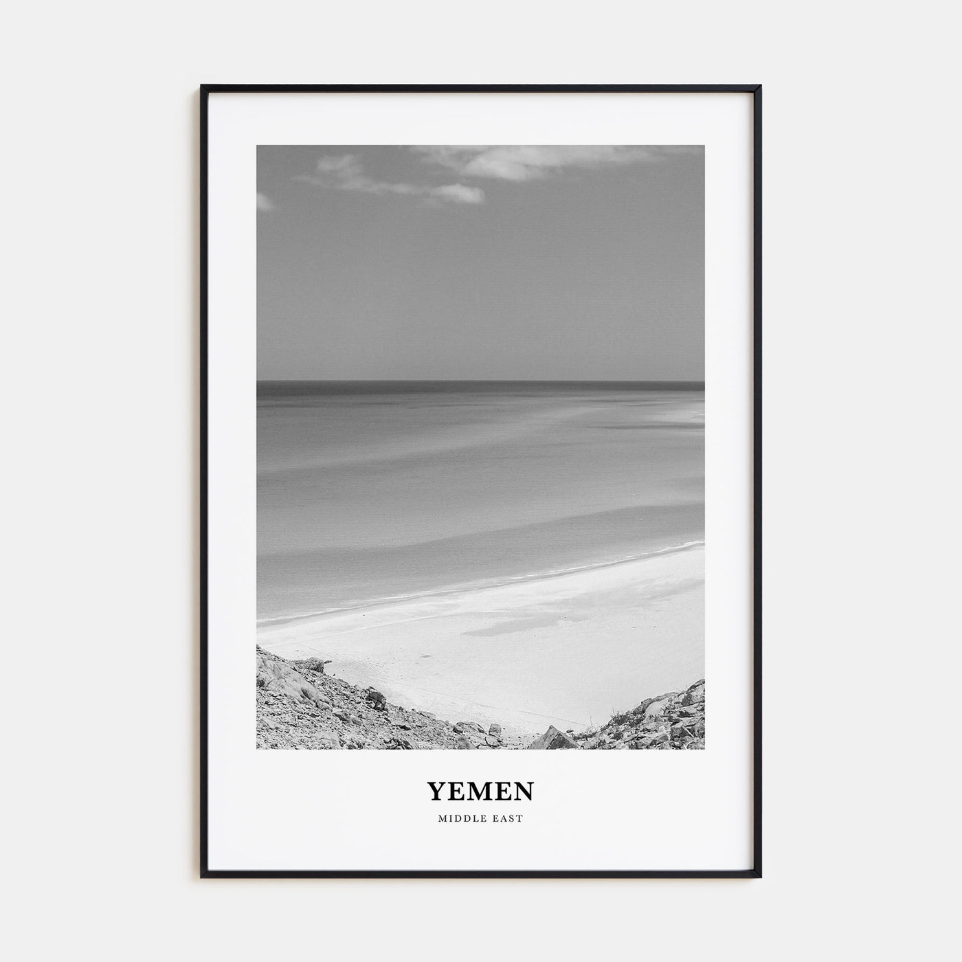 Yemen Portrait B&W Poster