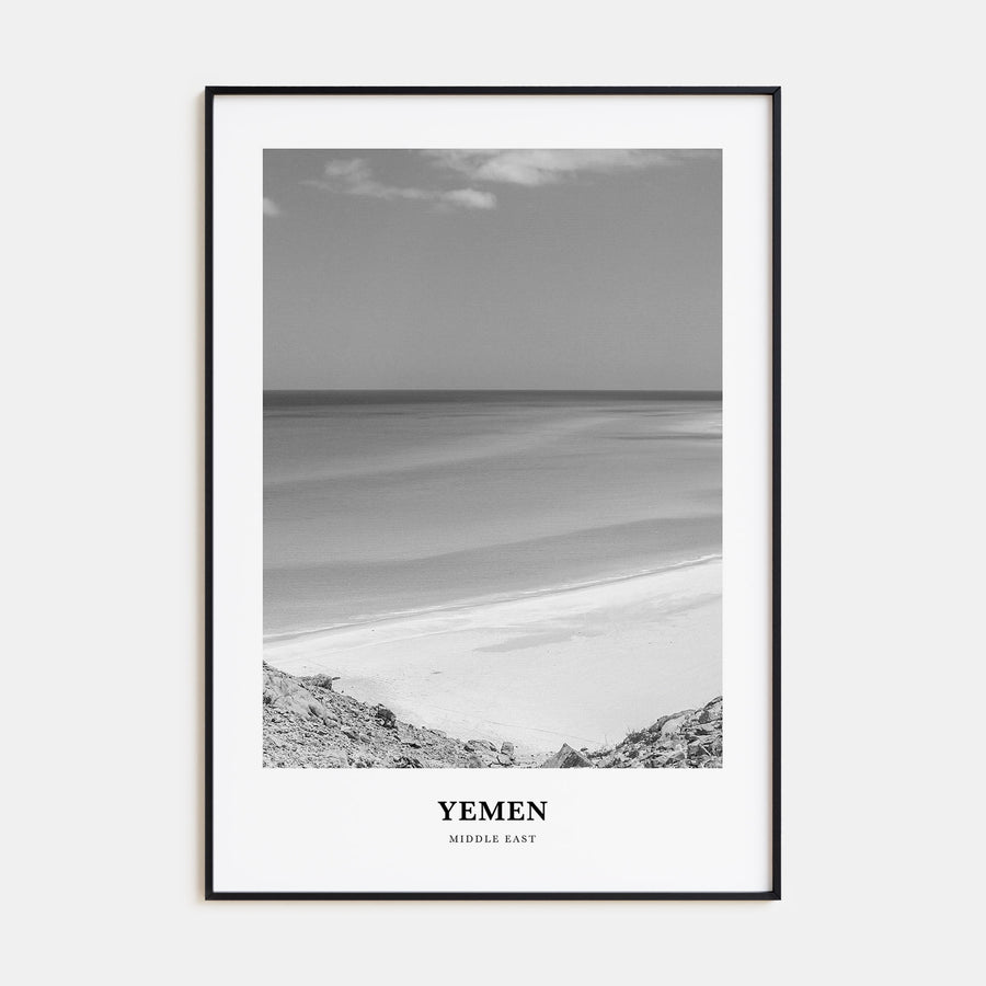 Yemen Portrait B&W Poster
