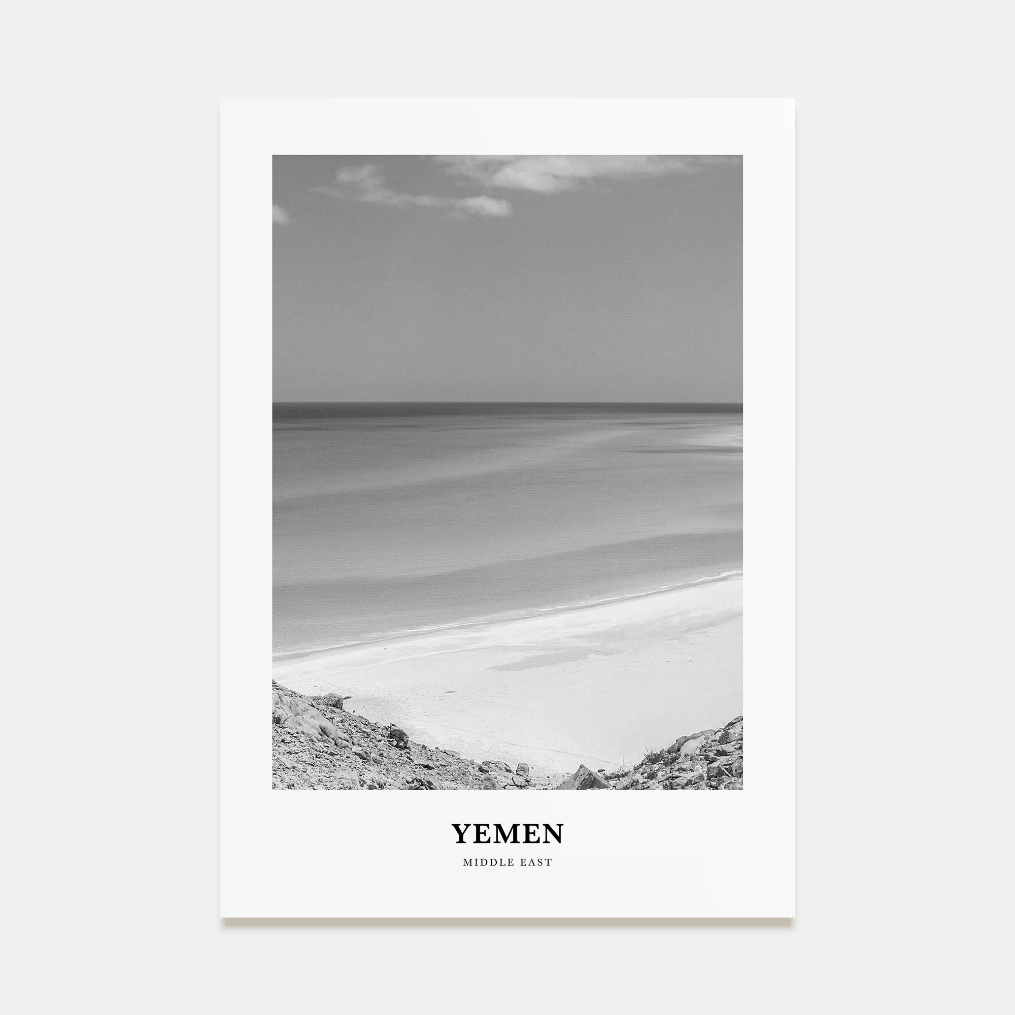 Yemen Portrait B&W Poster