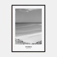 Yemen Portrait B&W Poster