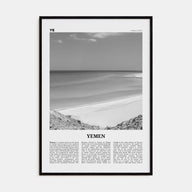 Yemen Travel B&W Poster