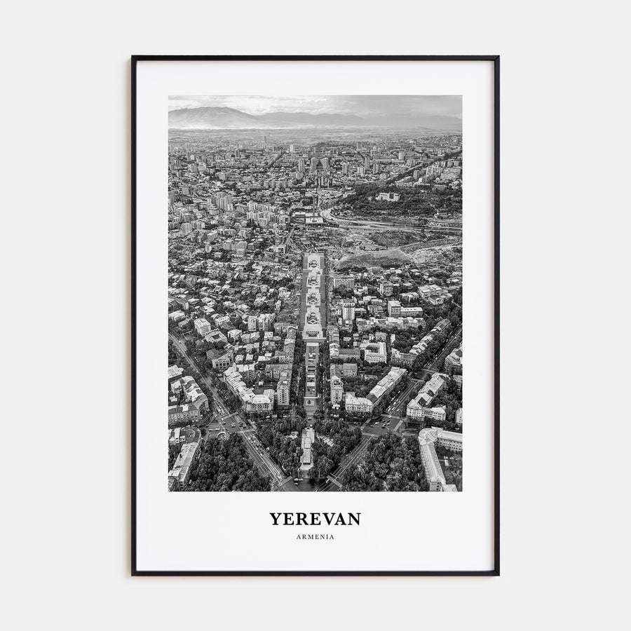 Yerevan Portrait B&W Poster