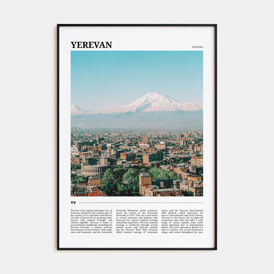 Yerevan Travel Color Poster