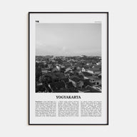 Yogyakarta Travel B&W Poster