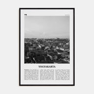Yogyakarta Travel B&W Poster