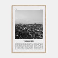 Yogyakarta Travel B&W Poster