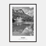 Yoho National Park Portrait B&W Poster
