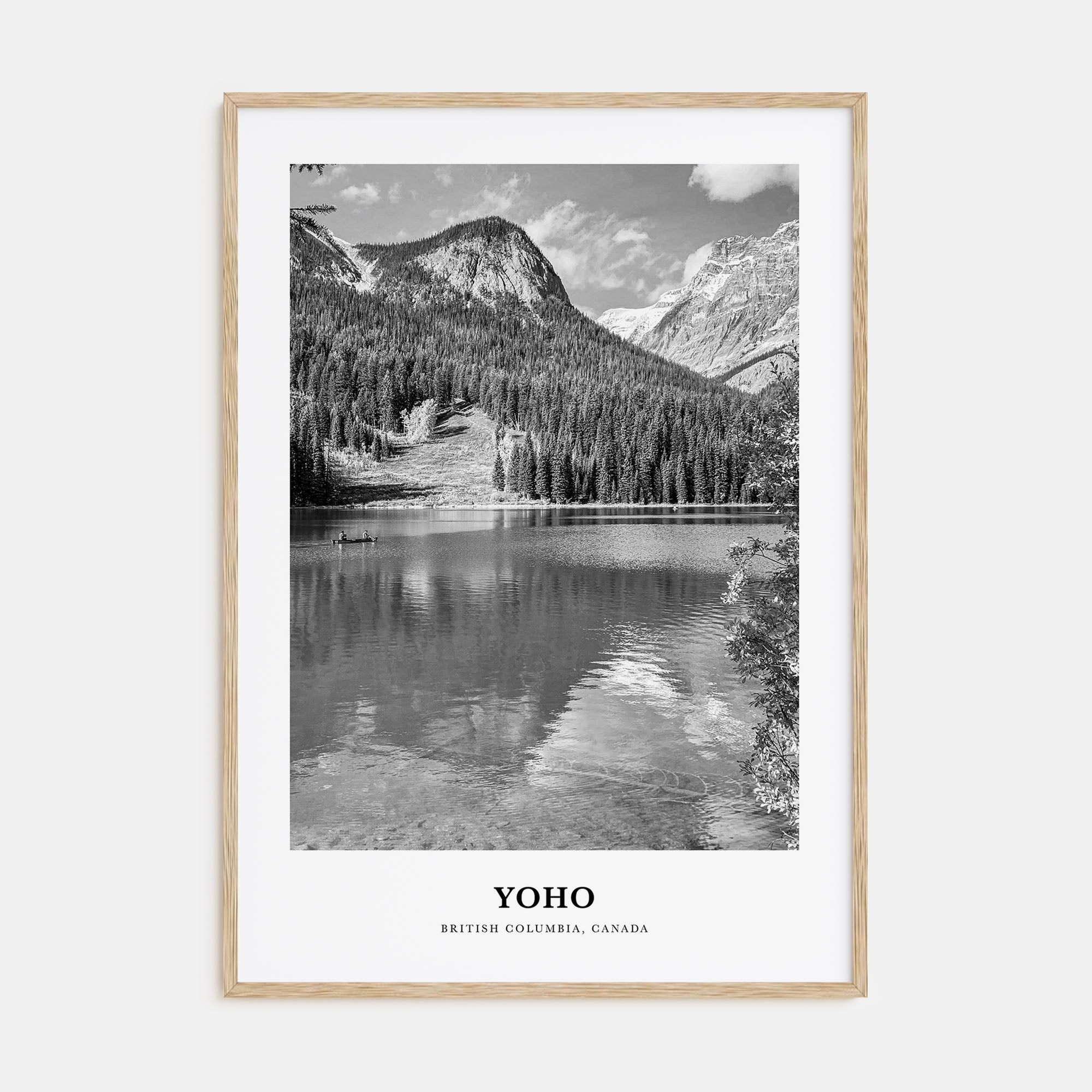 Yoho National Park Portrait B&W Poster
