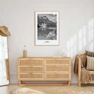 Yoho National Park Portrait B&W Poster