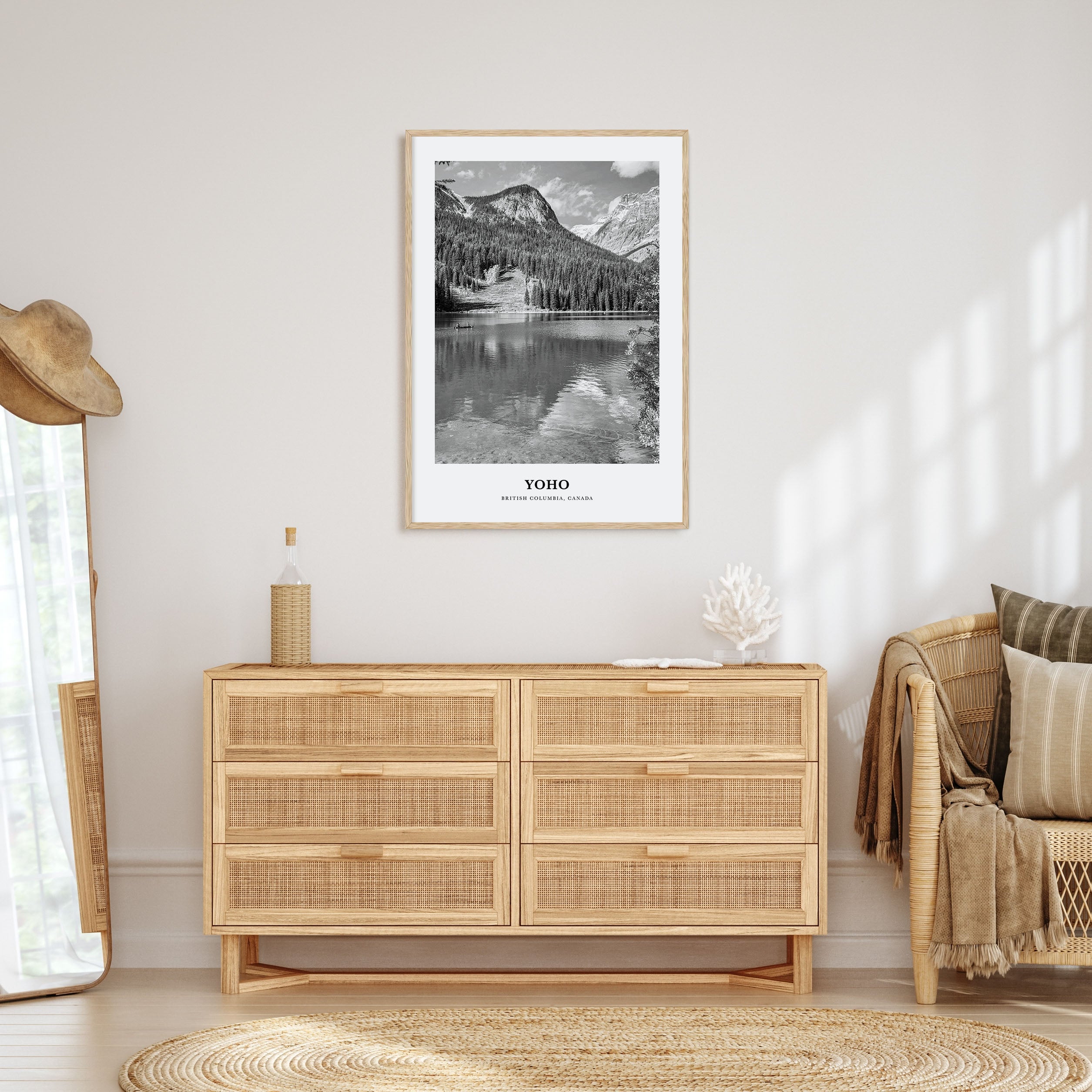 Yoho National Park Portrait B&W Poster