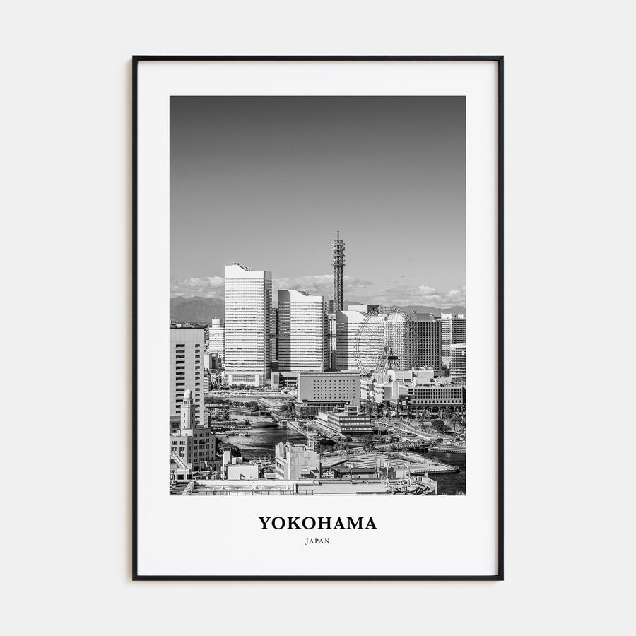 Yokohama Portrait B&W Poster