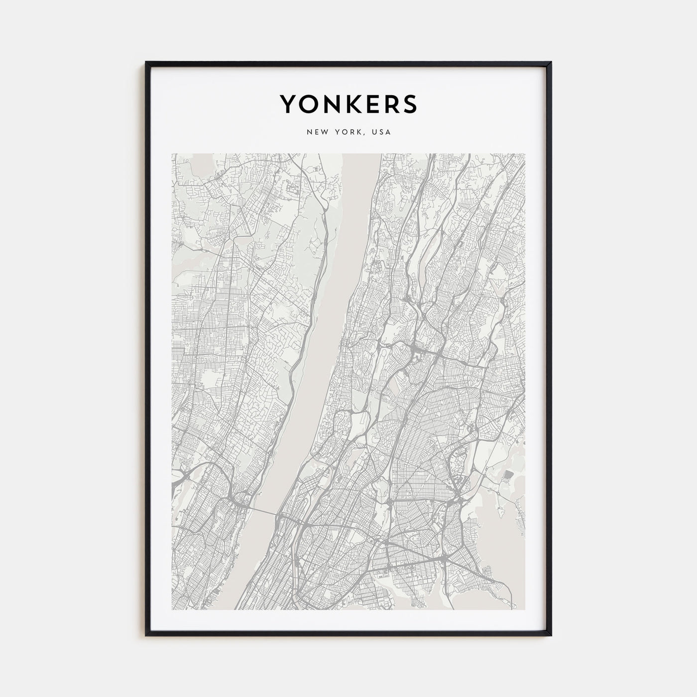 Yonkers Map Portrait Poster