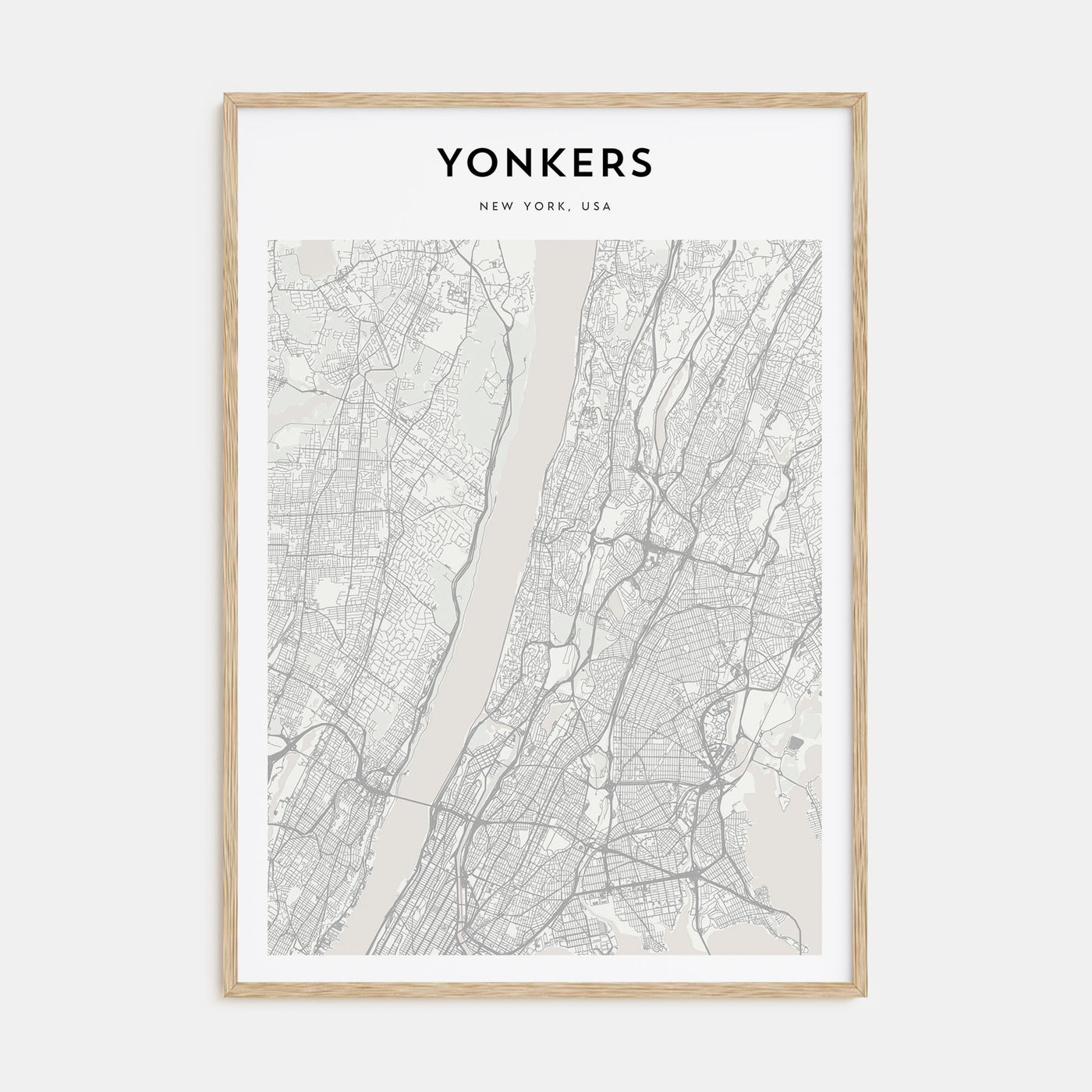 Yonkers Map Portrait Poster
