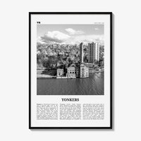 Yonkers Print Black and White, Yonkers Wall Art, Yonkers Poster, Yonkers Photo, Yonkers Wall Décor, New York, USA, United States