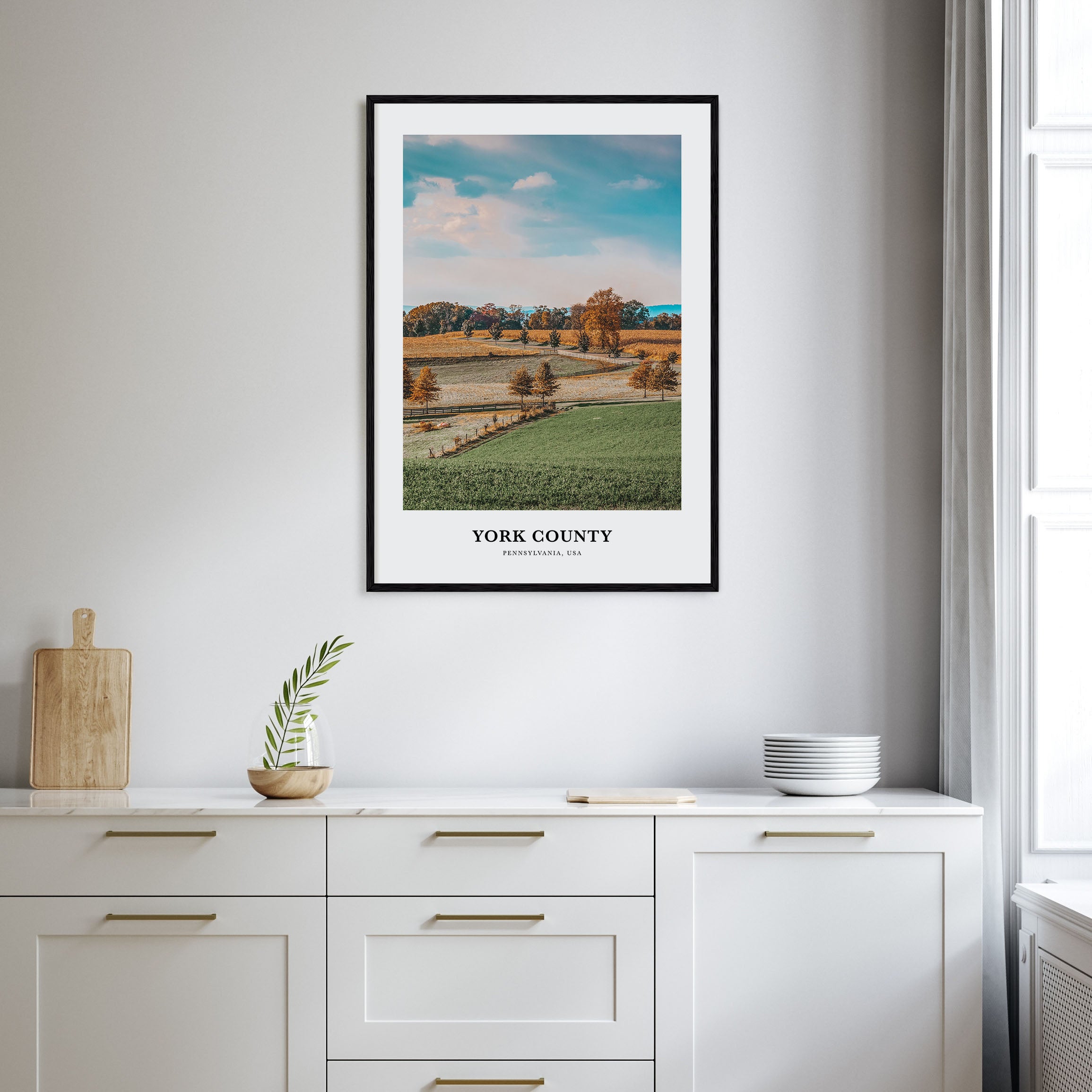 York County Portrait Color Poster