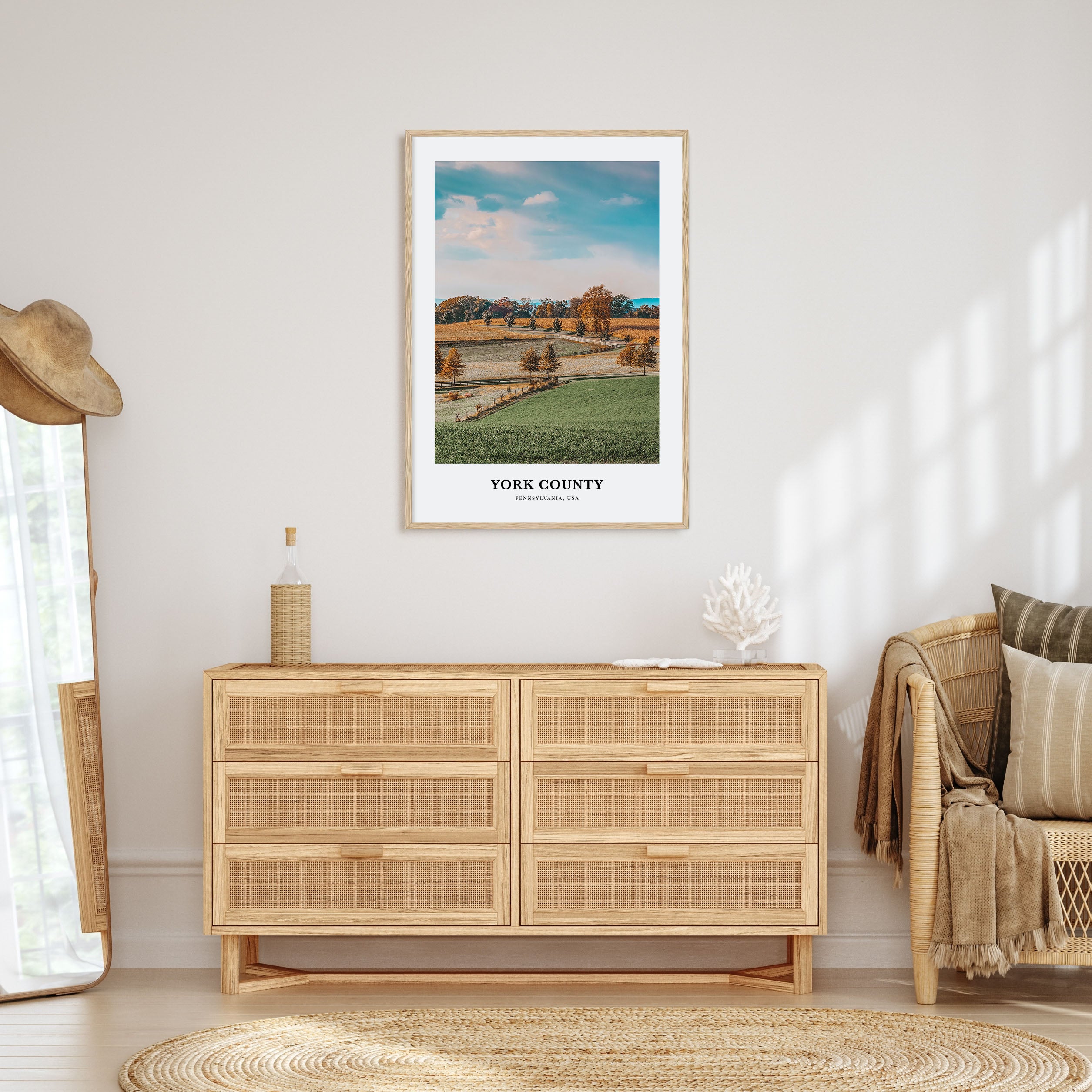 York County Portrait Color Poster