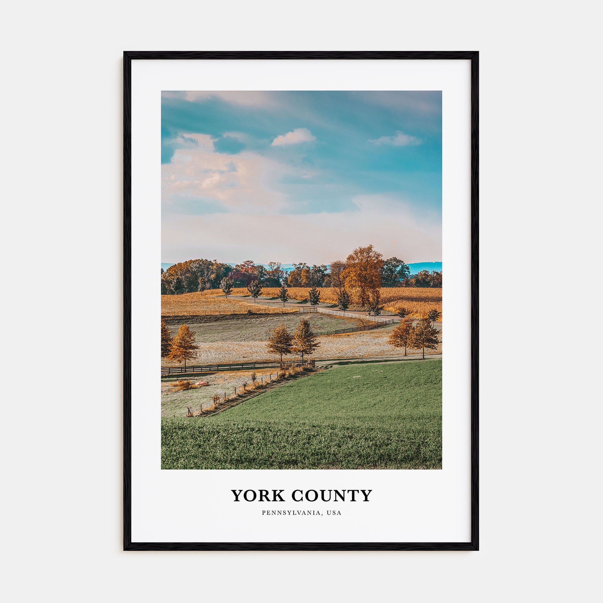 York County Portrait Color Poster