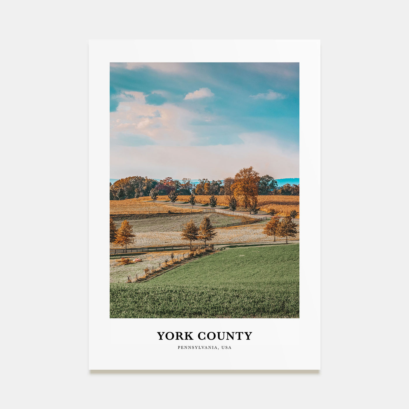 York County Portrait Color Poster