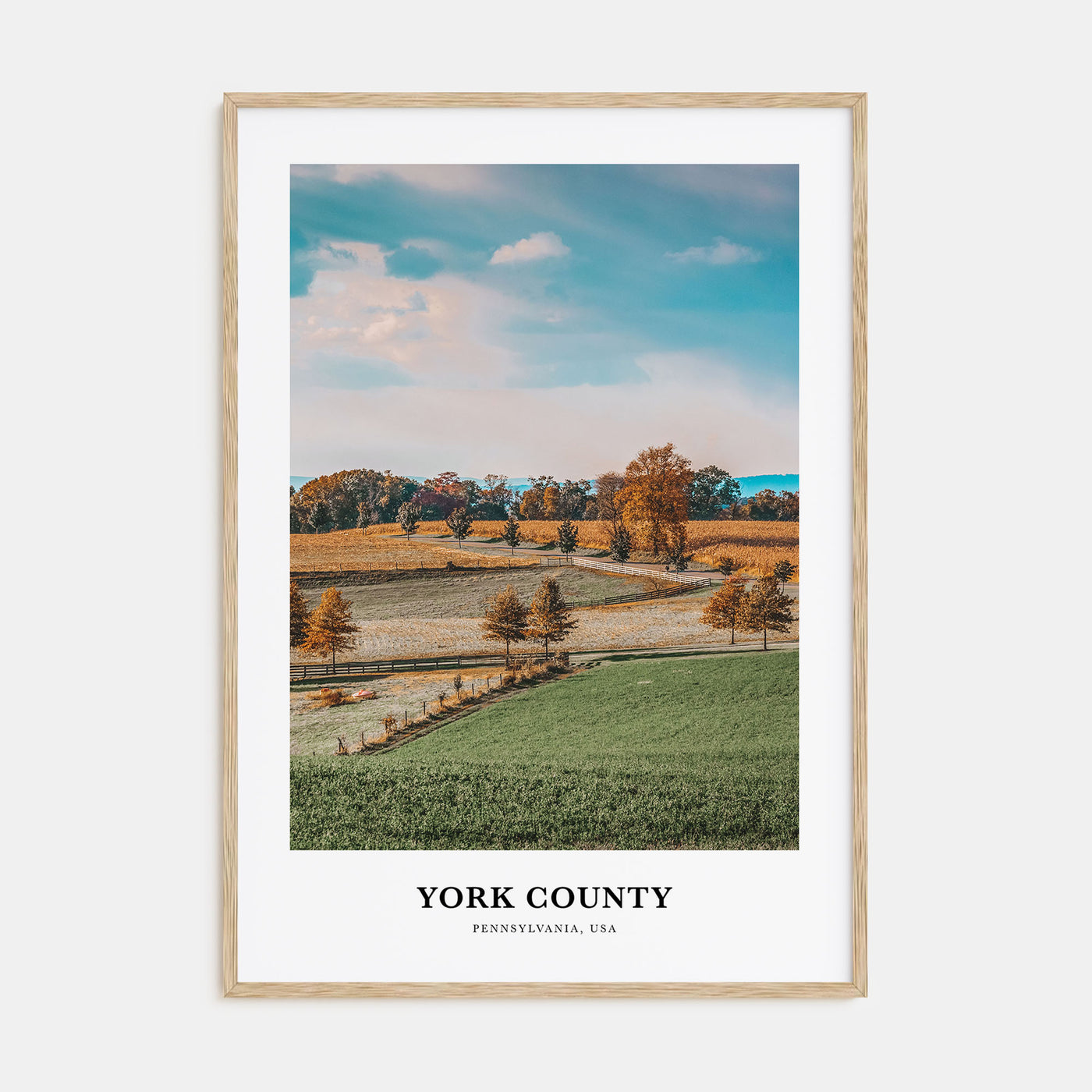 York County Portrait Color Poster