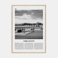 York County Travel B&W Poster