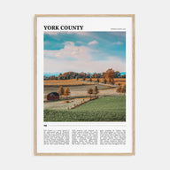 York County Travel Color Poster