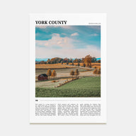York County Travel Color Poster