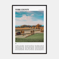 York County Travel Color Poster