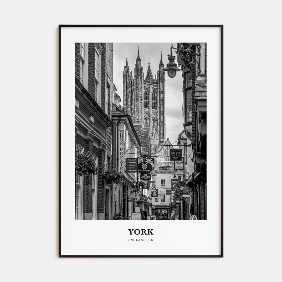 York, England Portrait B&W Poster