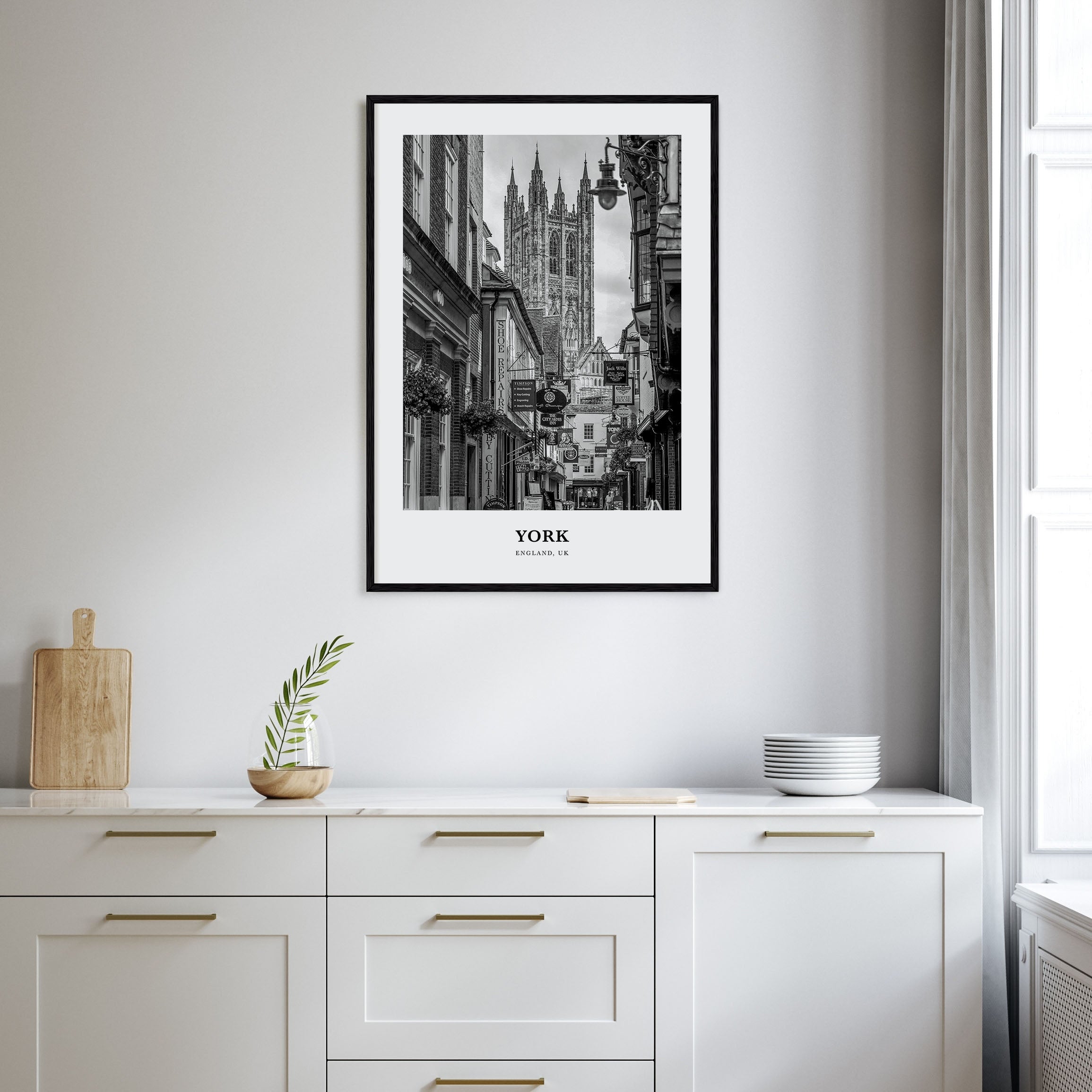 York, England Portrait B&W Poster