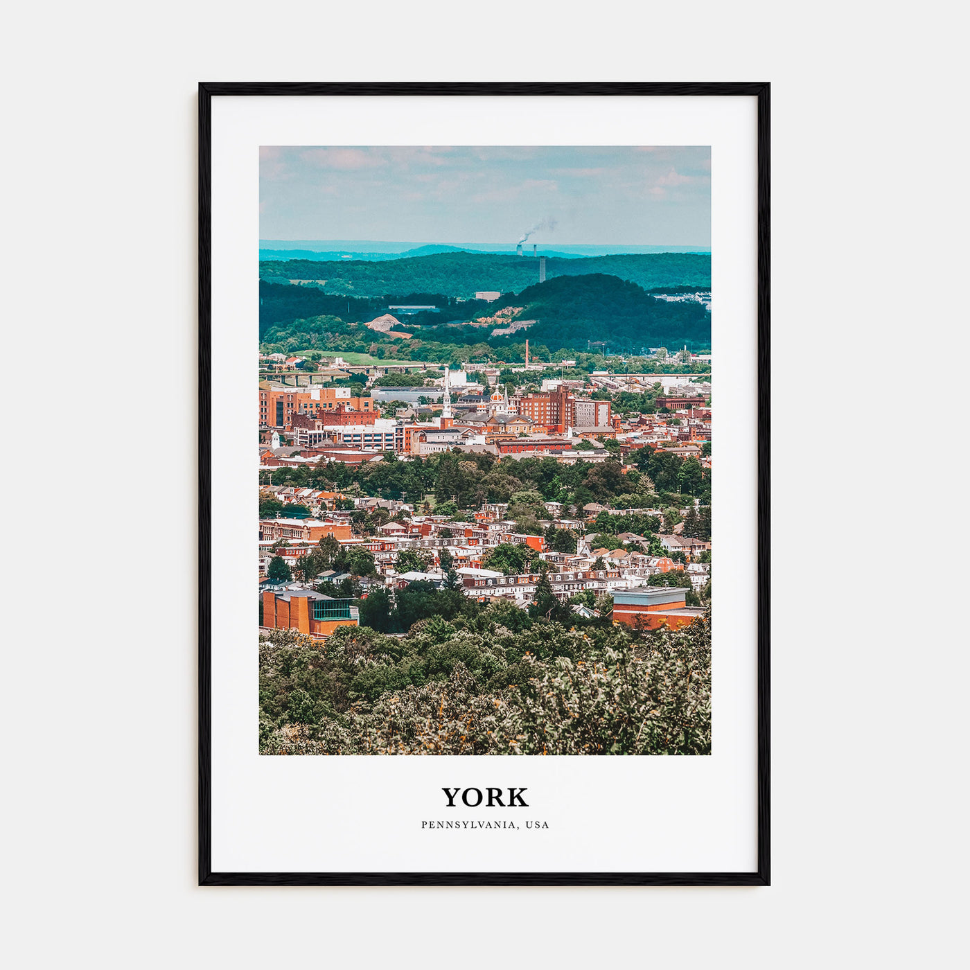 York, Pennsylvania Portrait Color Poster