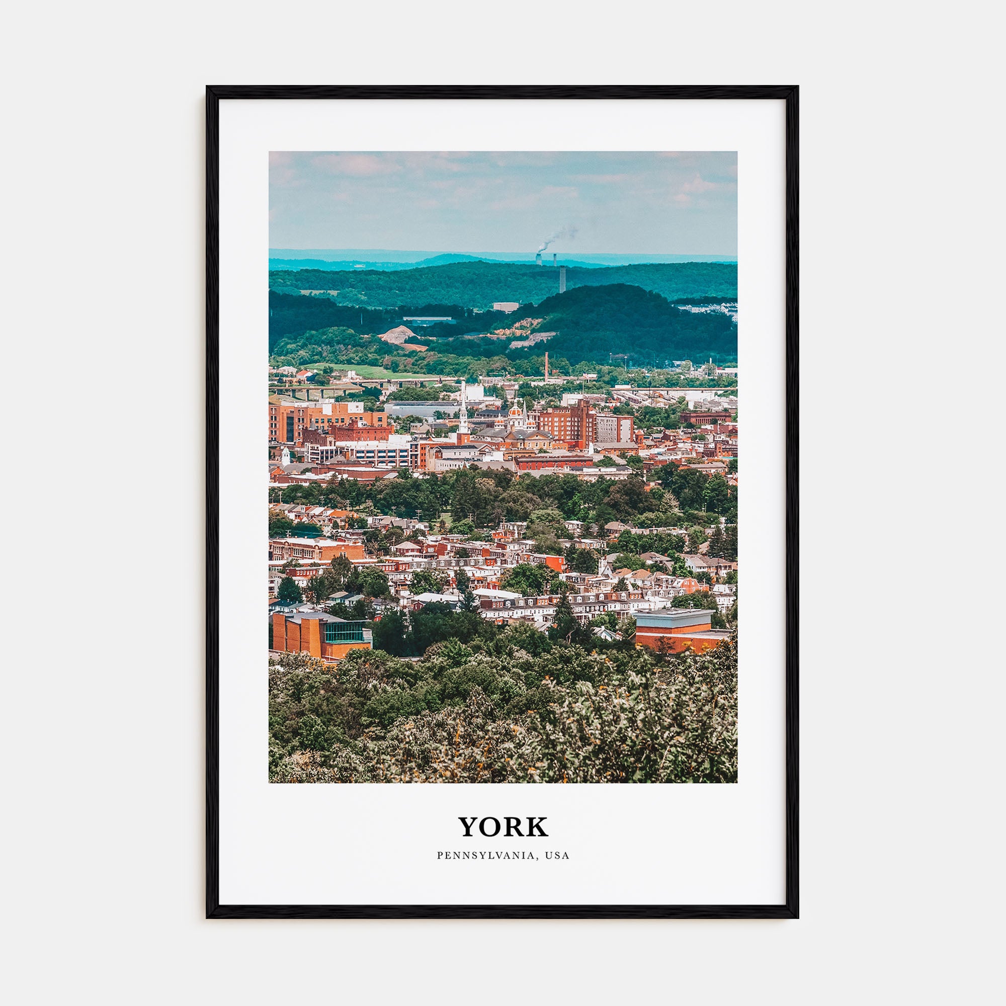 York, Pennsylvania Portrait Color Poster