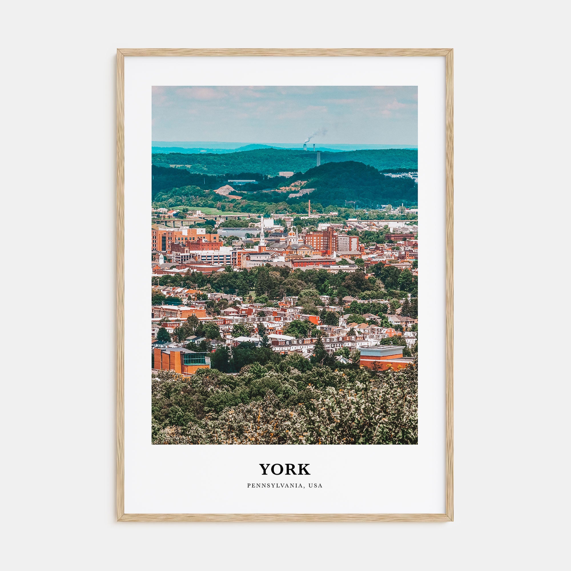 York, Pennsylvania Portrait Color Poster