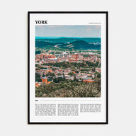 York, Pennsylvania Travel Color Poster