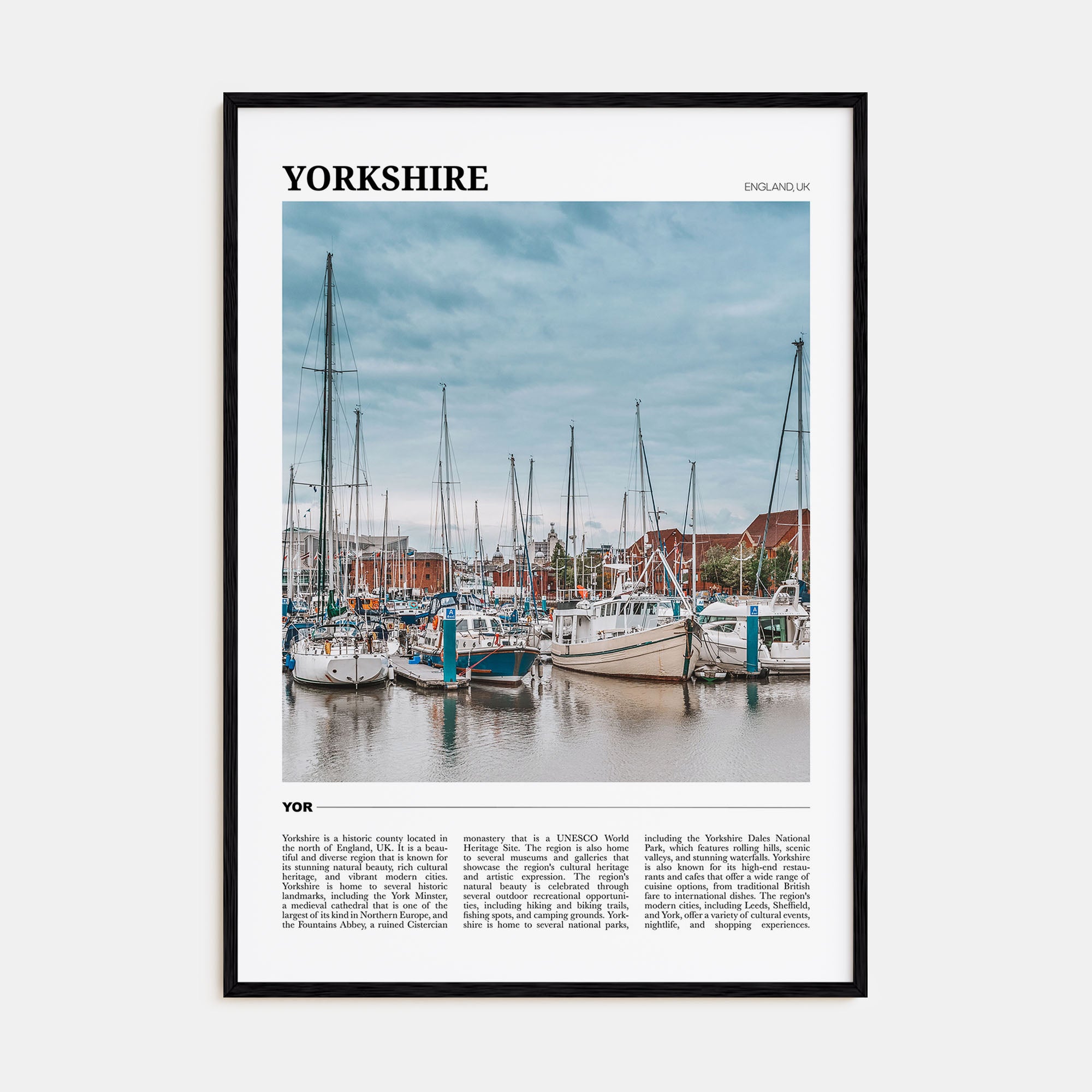 Yorkshire Travel Color Poster