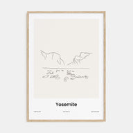 Yosemite National Park Drawn Poster